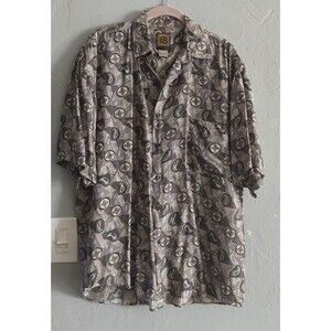 BRUNO Shirts Men Button Down  M,100% Silk,Designed In Italy,21 Inch Of Armp To A